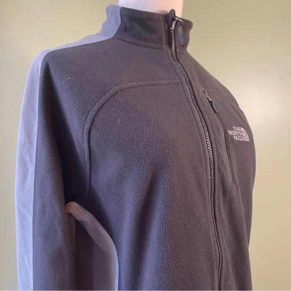 The North Face Men’s Black Grey Apex Fleece Full Zip Jacket - Size Small - Picture 5 of 7